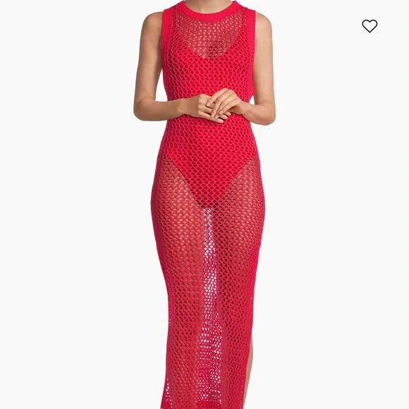Beach RiotHolly Net Cover-Up Midi-Dress
